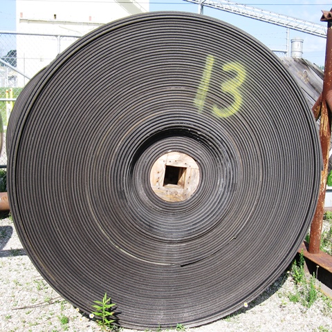 Fabric Conveyor Belt 48 in.  Approx  600 ft.  Roll No. 13