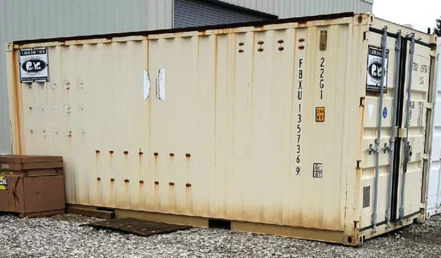 Creme Conex Shipping Container 20 ft.