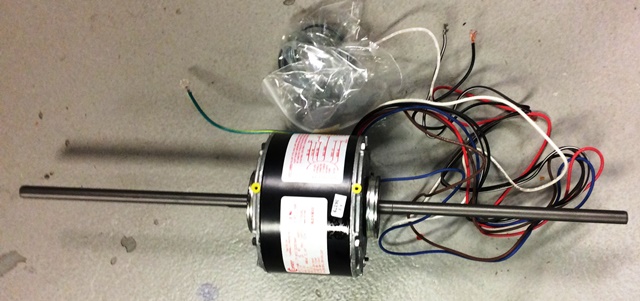 Century 596 Electric 3 Speed Double Shaft Fan/Blower Motor (277V, 1075 RPM, 1/8, 1/12, 1/14 HP) Qty 95