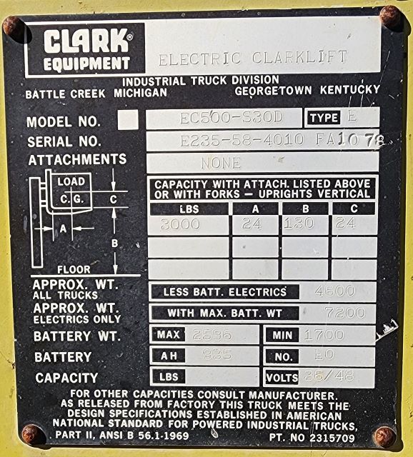 Forklift Electric 3000# Capacity (950454) - Image 11