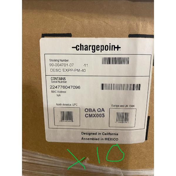 Lot of Unused ChargePoint EV Charging Equipment, Enclosures, Panels, and Components