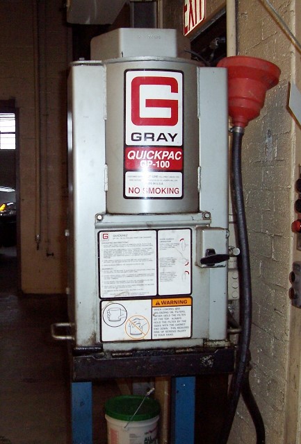 Gray Quick Pac Machine Gray QuickPac QP-100 Oil Filter Crusher
