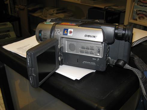 Video Camera: Sony Handycam Vision Hi8 XR Video Camera