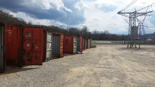 Three (3) storage containers 42 ft. in length